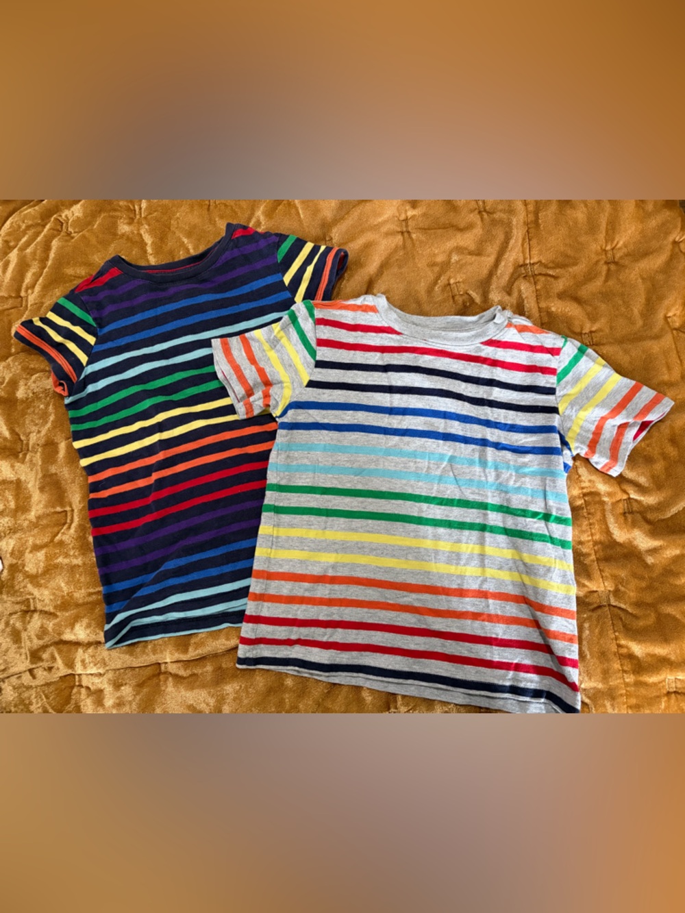 Primary Rainbow Stripe Short Sleeve Tee(s) - Multicolor